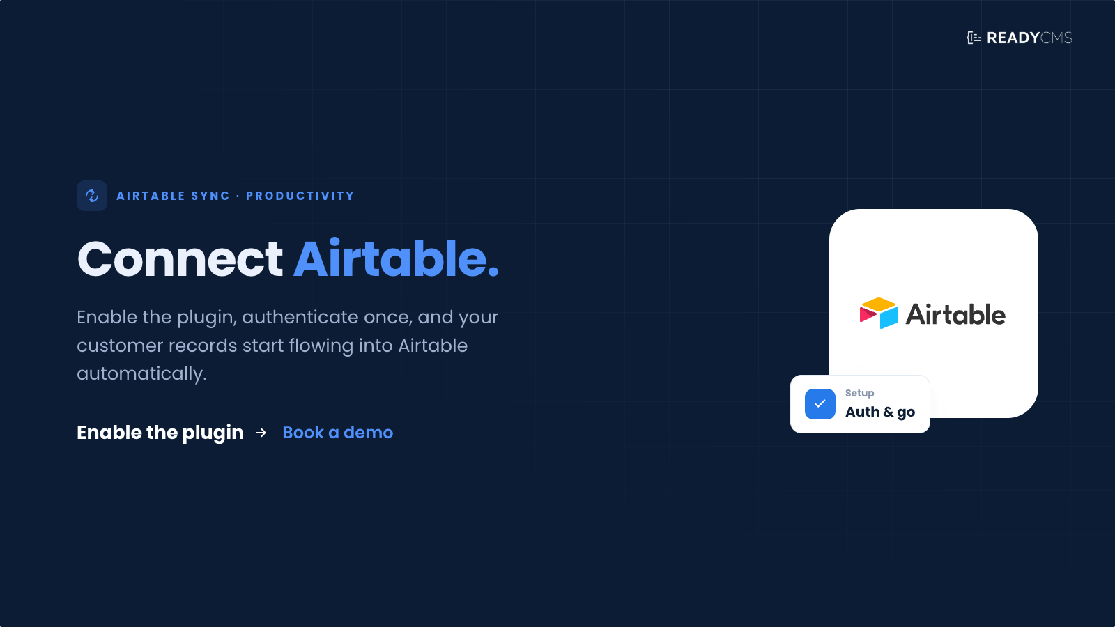 Airtable sync - banner