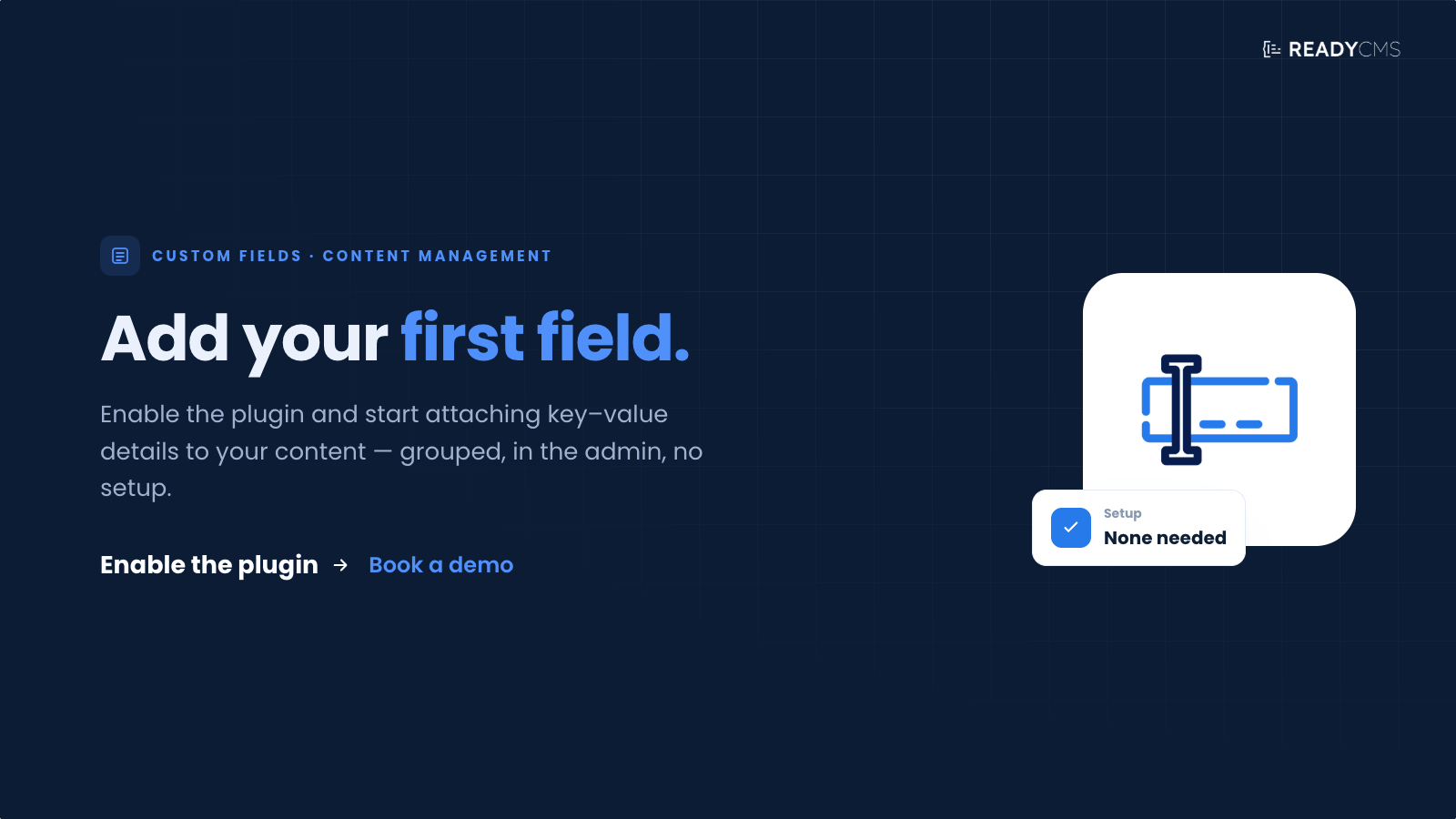 Custom fields - banner