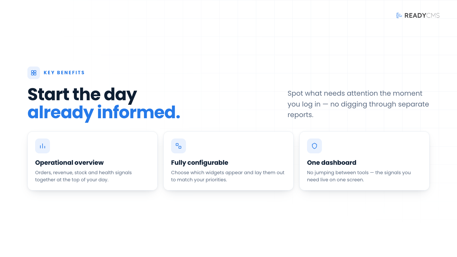 Dashboard widgets - banner