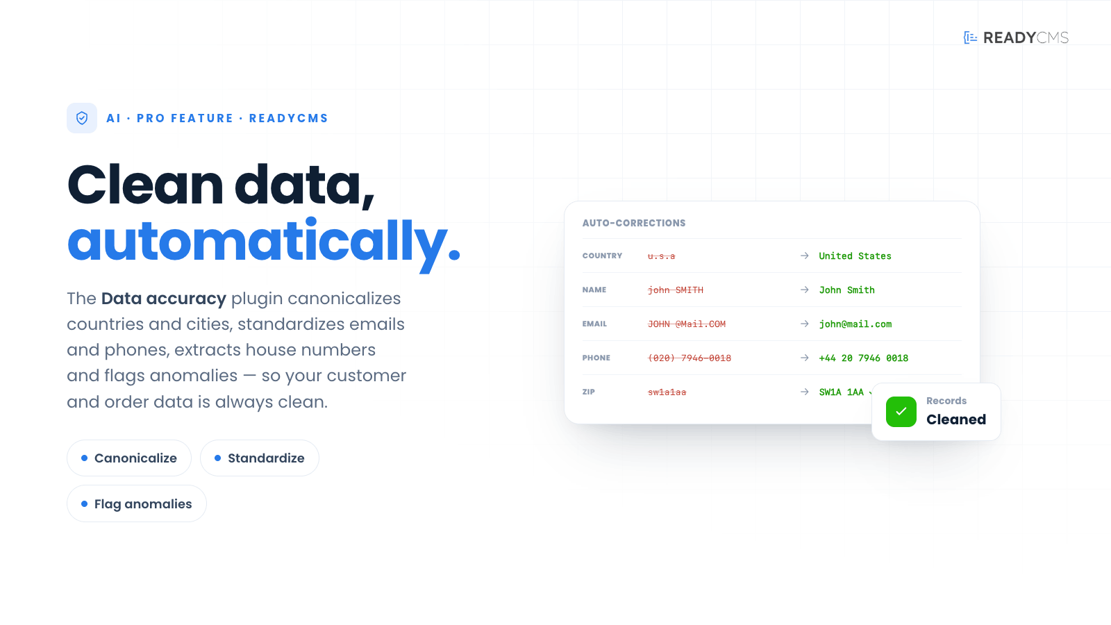 Data accuracy - banner