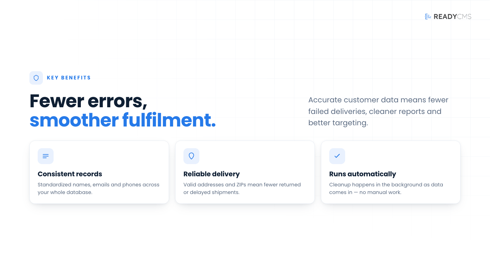 Data accuracy - banner