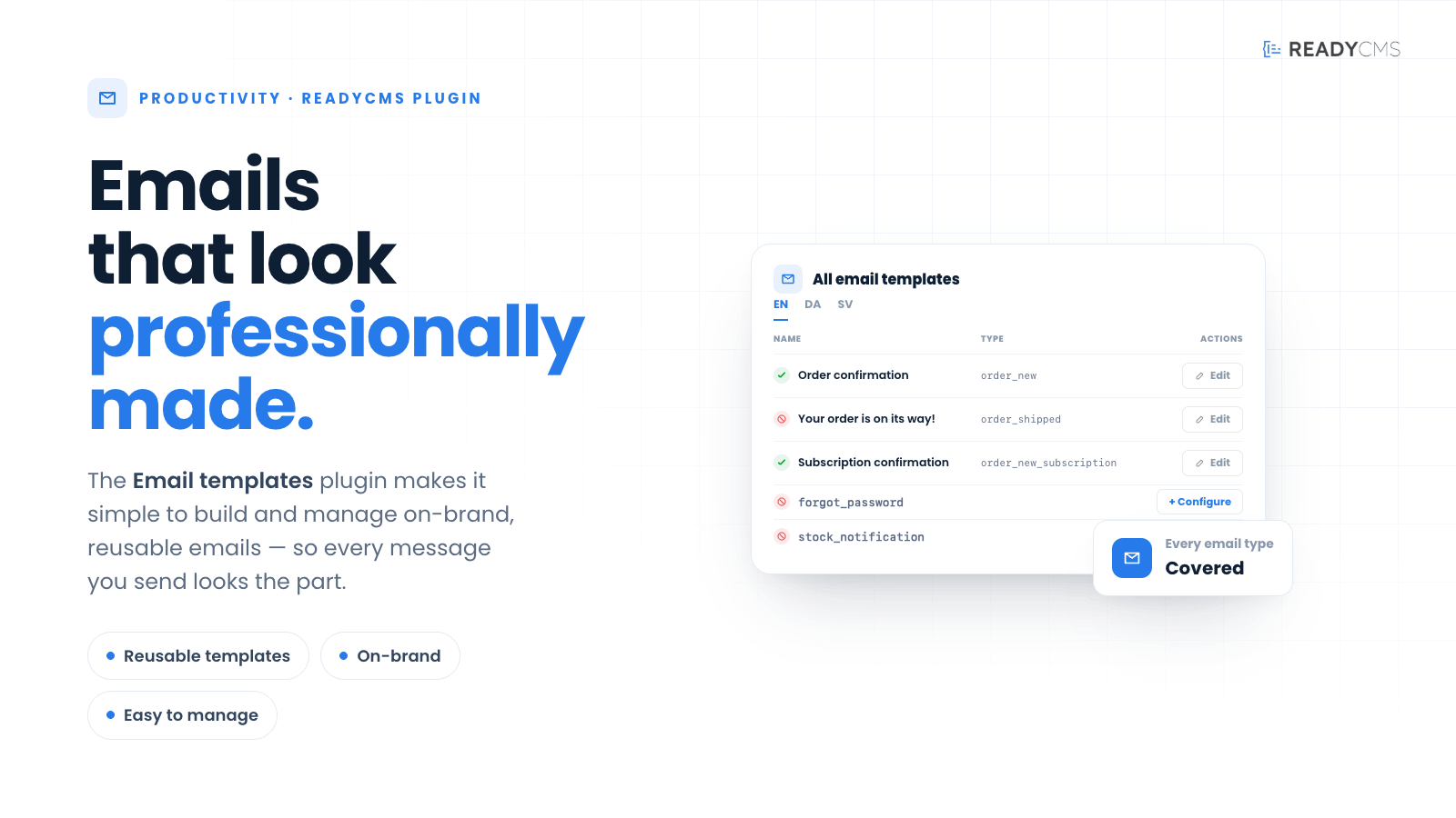 Email templates - banner