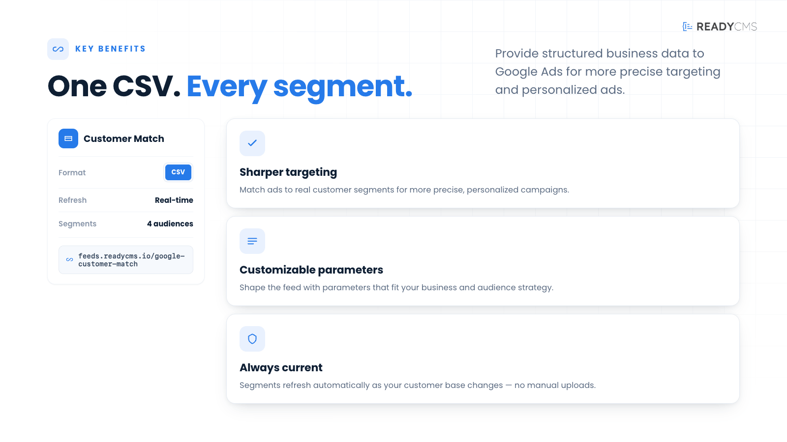 Google Customer Match feed (CSV) - banner