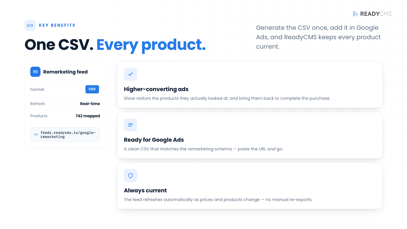 Google dynamic remarketing feed (CSV) - banner