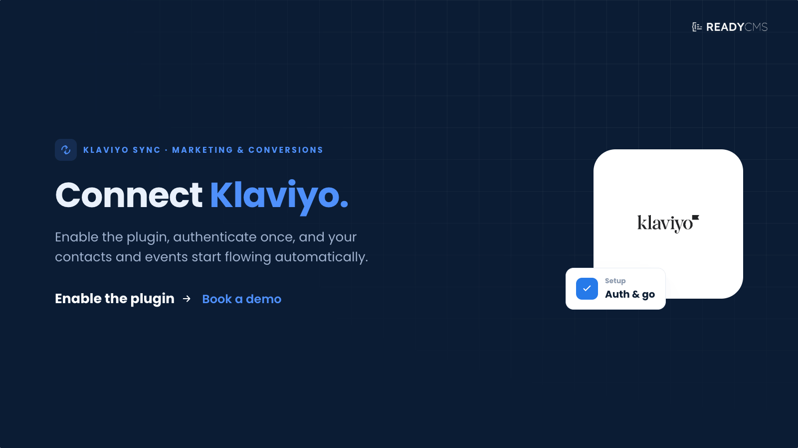 Klaviyo sync - banner