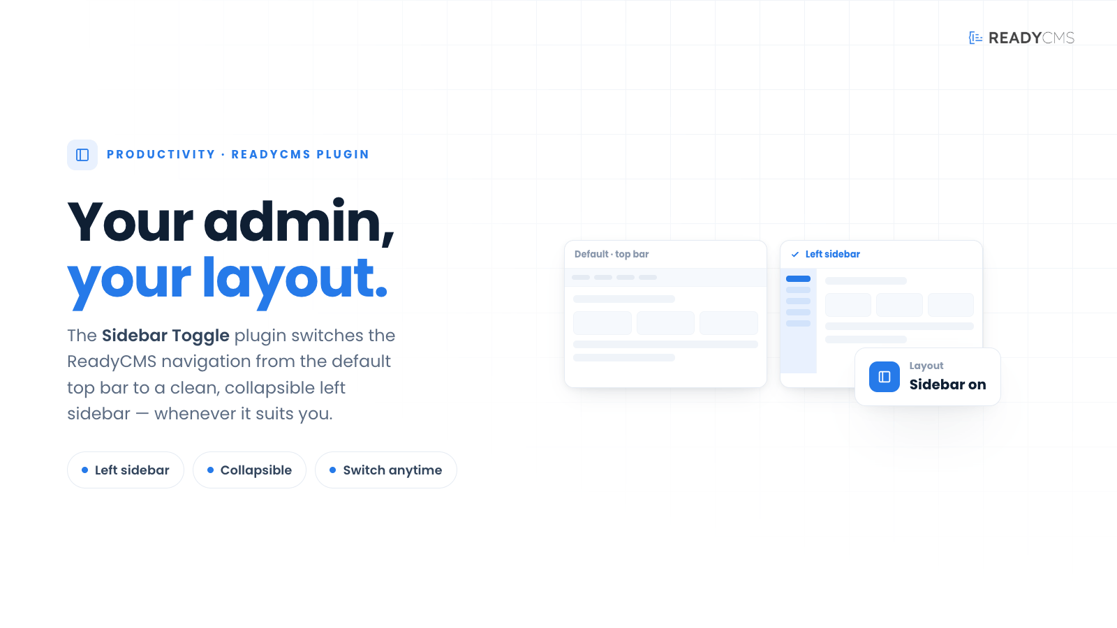 Sidebar toggle - banner