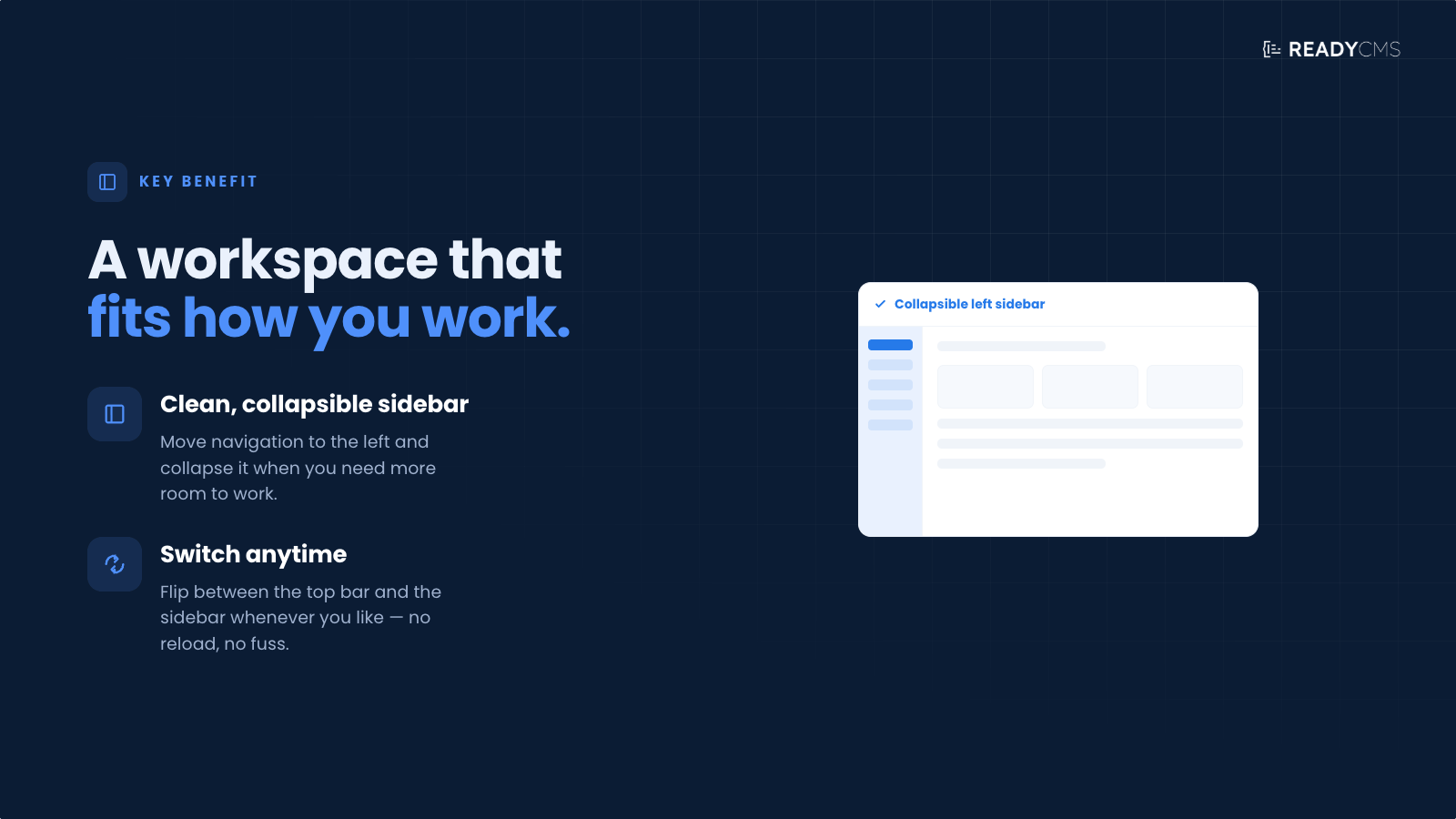 Sidebar toggle - banner