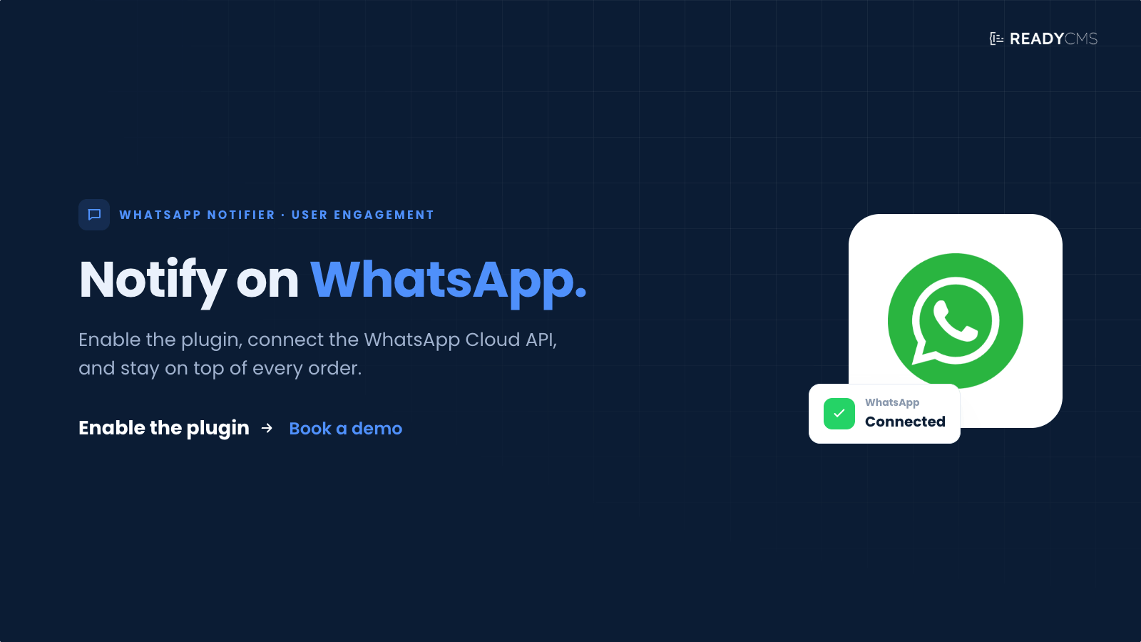 WhatsApp notifier - banner