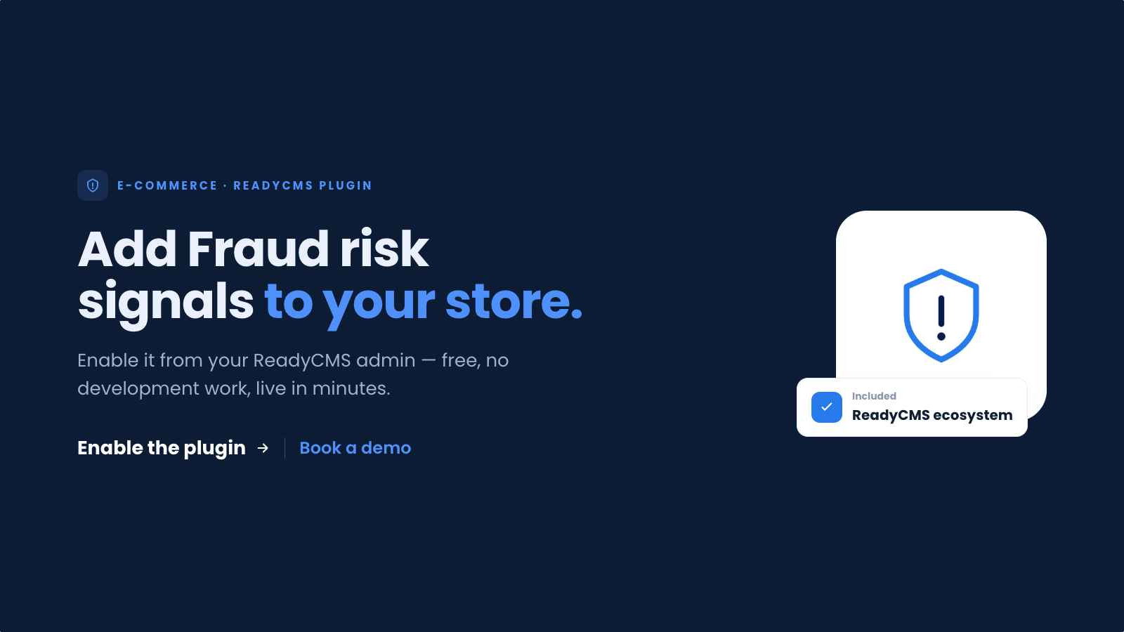 Fraud risk signals - banner
