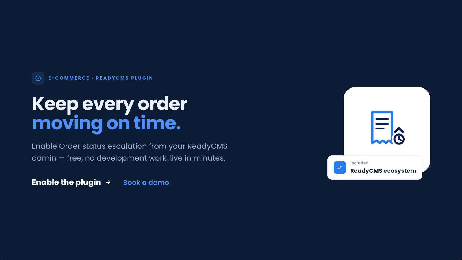 Order status escalation matrix - banner