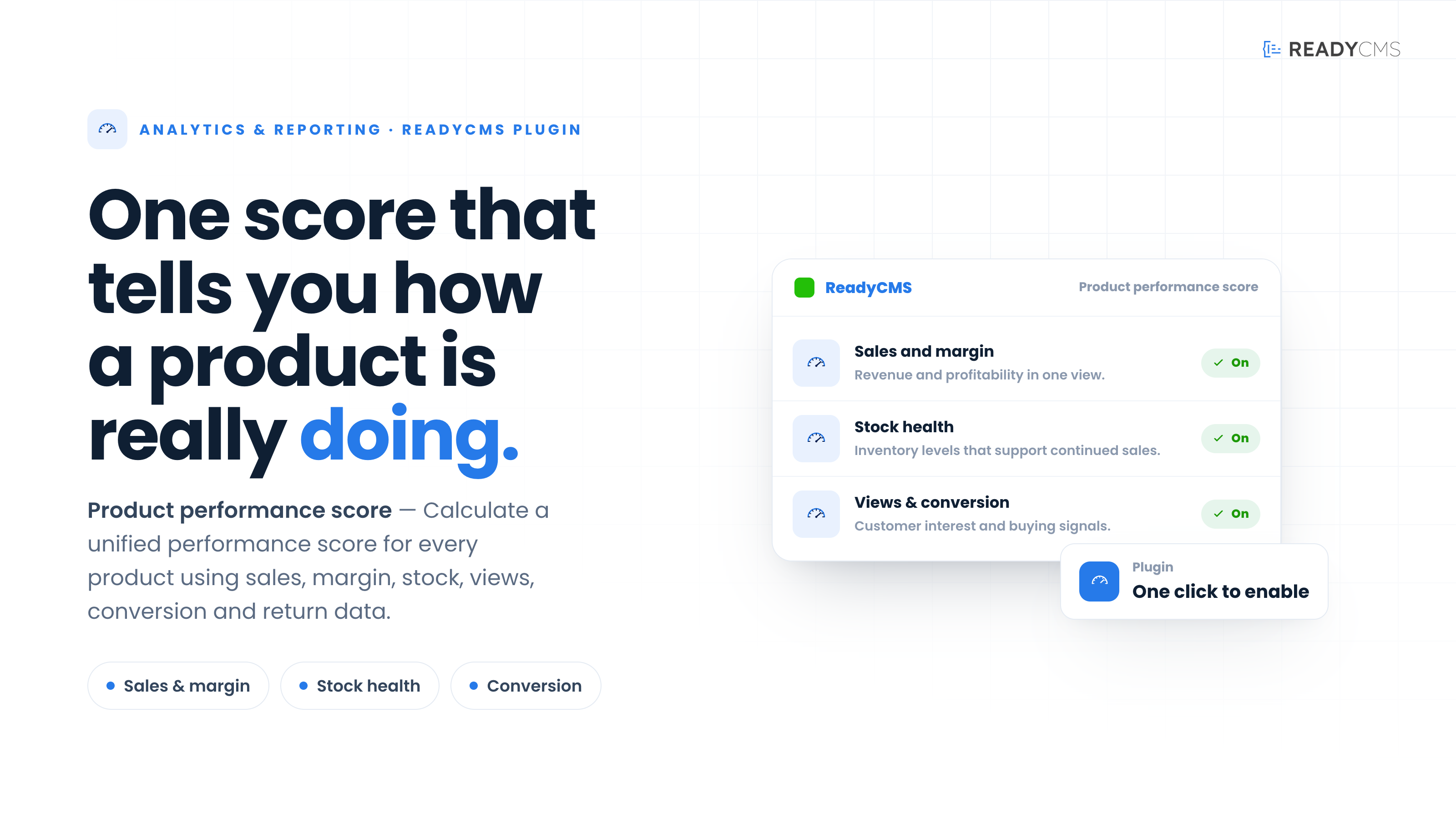 Product performance score - banner
