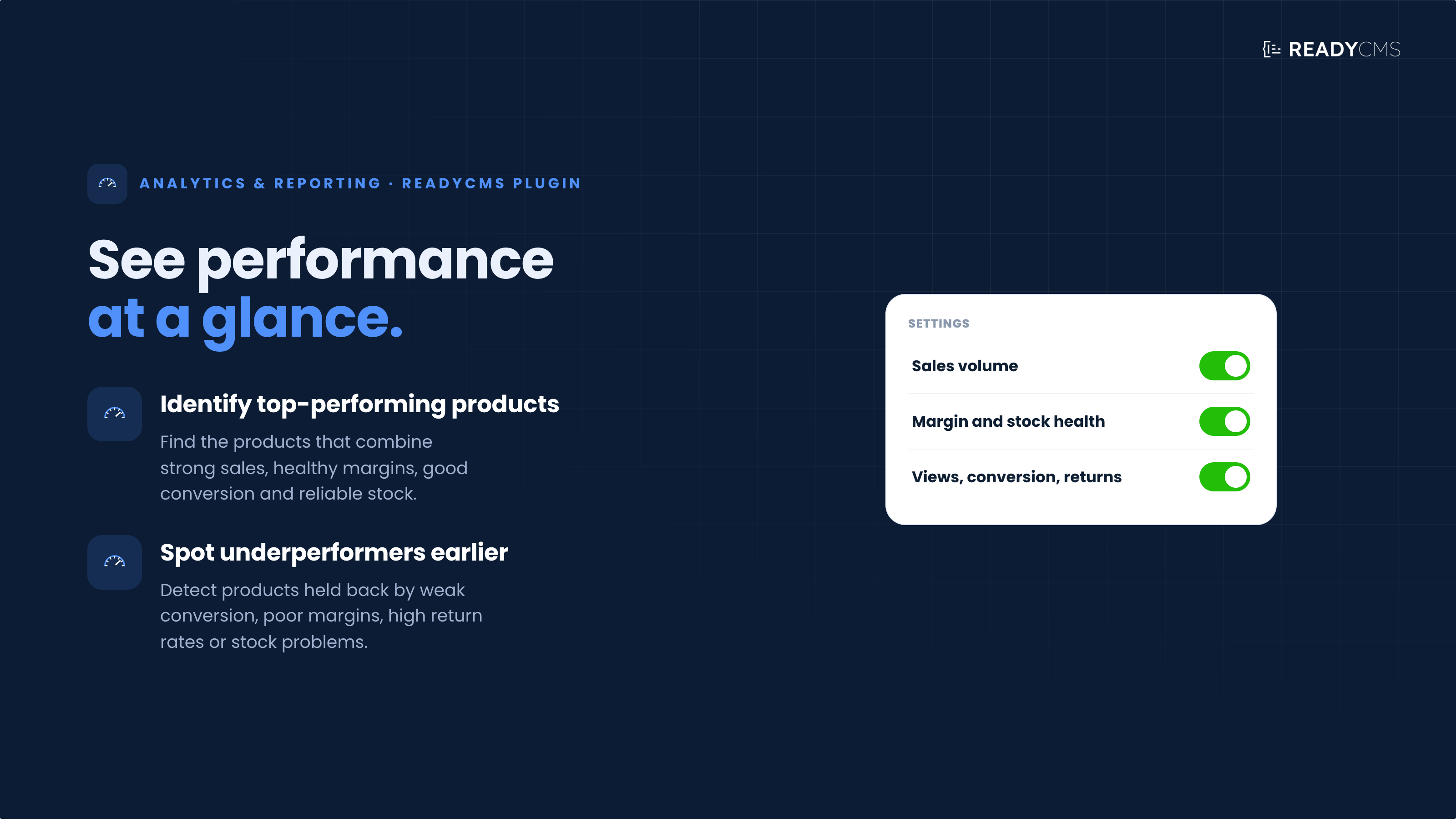 Product performance score - banner