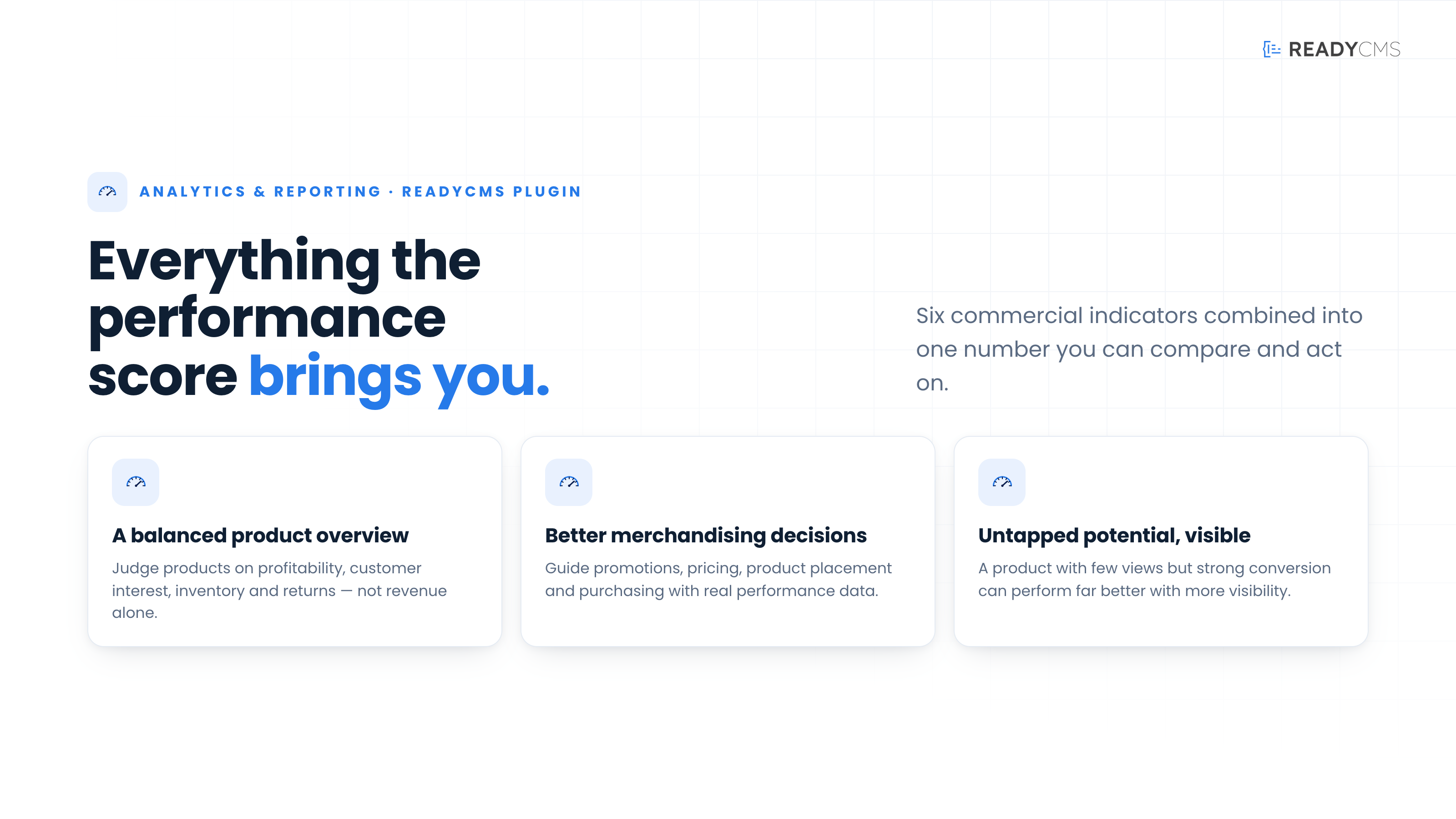 Product performance score - banner