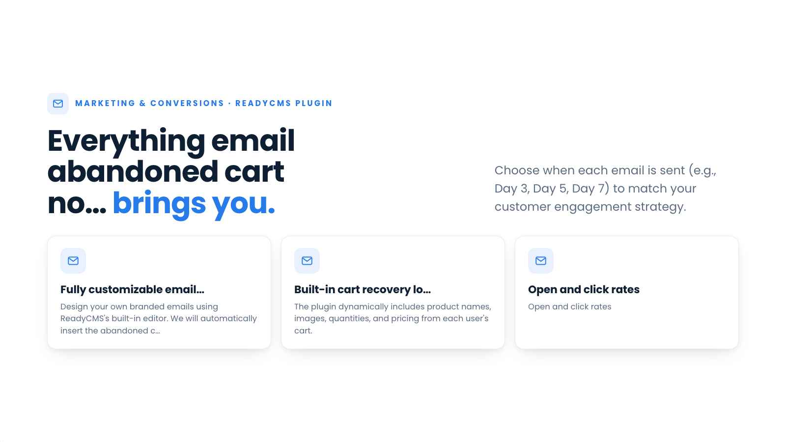 Email abandoned cart notification - banner