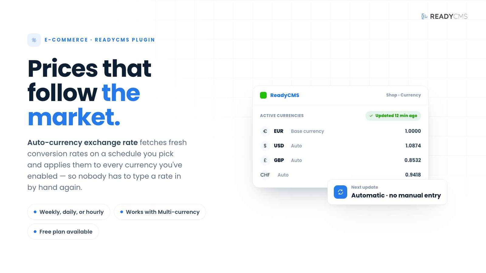 Auto-currency exchange rate - banner