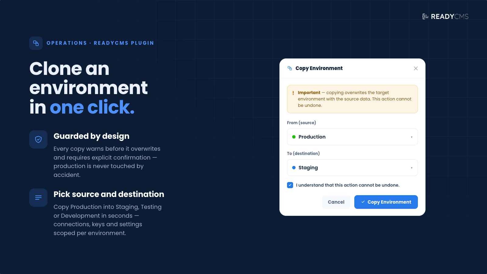 Multi-environment manager - banner