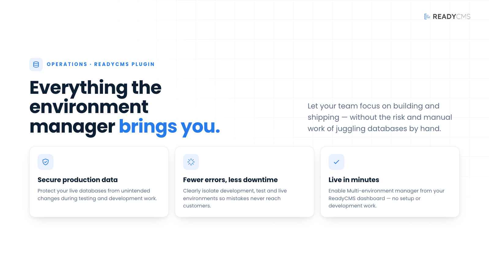 Multi-environment manager - banner