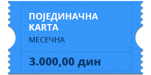Појединачна месечна карта