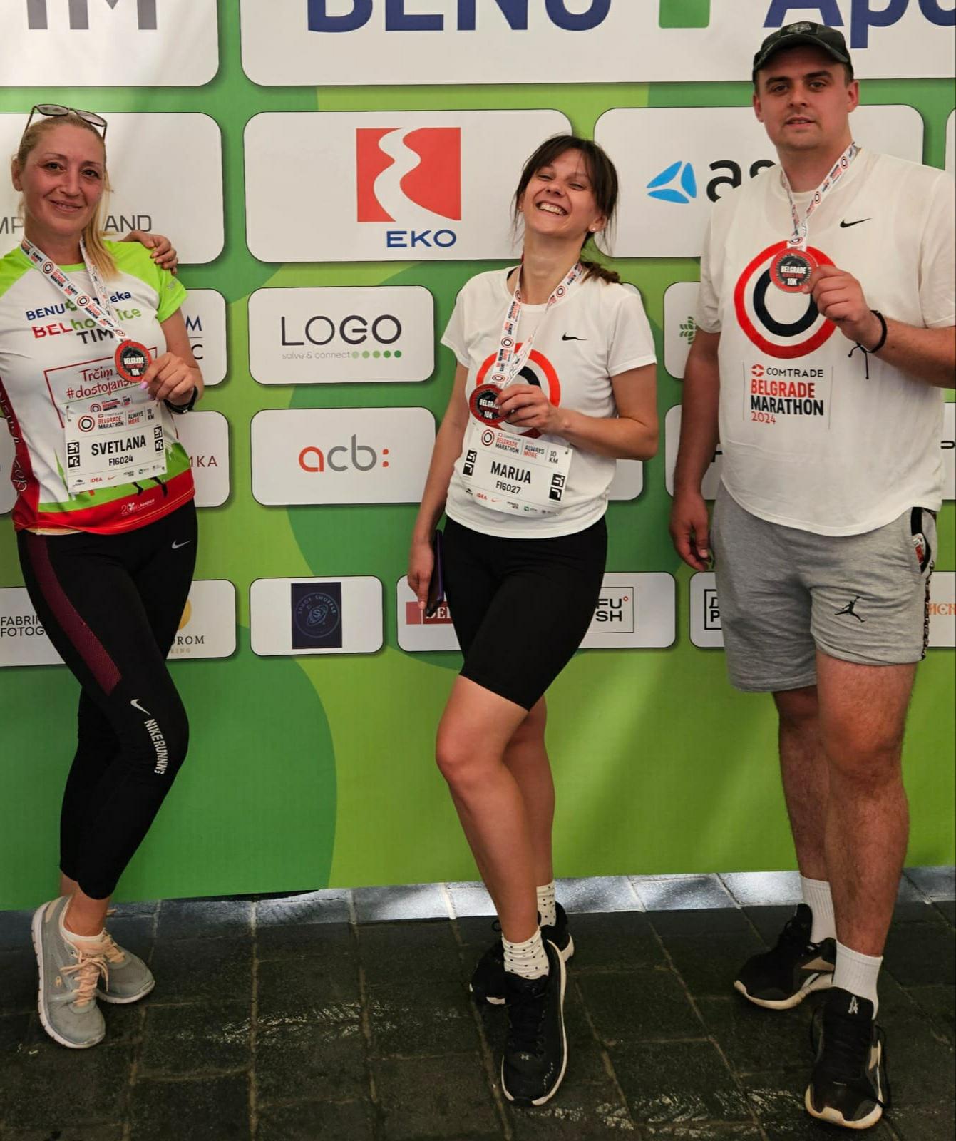 LOGO DOO Tim trči za BelHospice na 37. Beogradskom Maratonu 2024. - 4