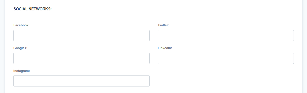 ReadyCMS add new user social networks.