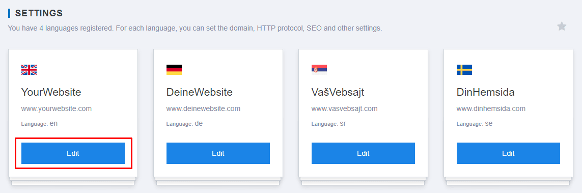 Website settings for specific language-0