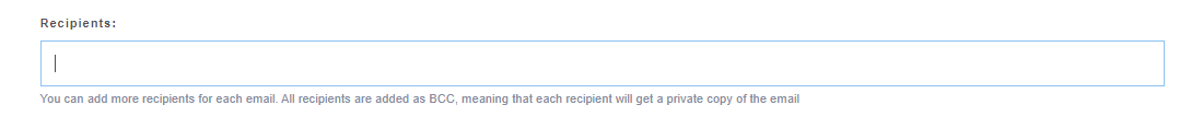 Adding recipients to store emails-0