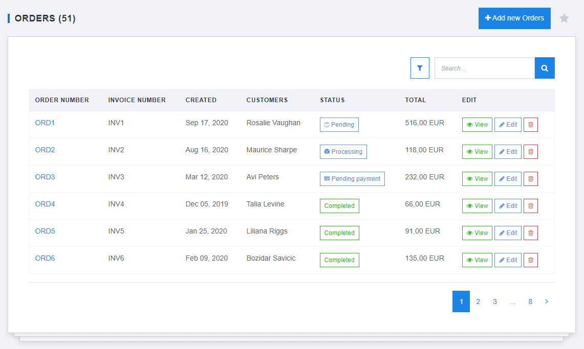 Tracking number-1