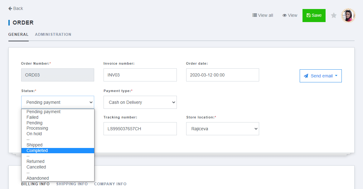 Changing order status-3