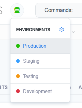 ReadyCMS Multi-environment manager with separate development, testing, staging and production environments