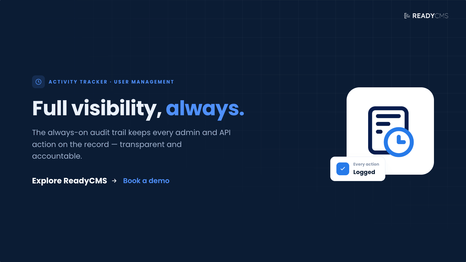 Activity tracker - banner