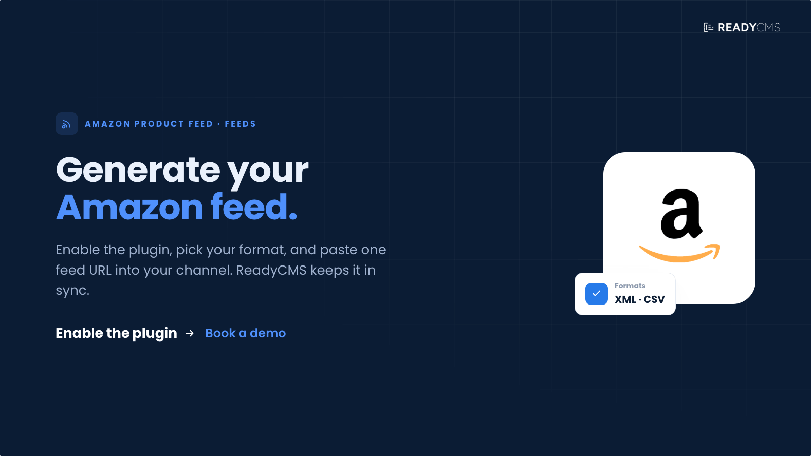 Amazon product feed - banner