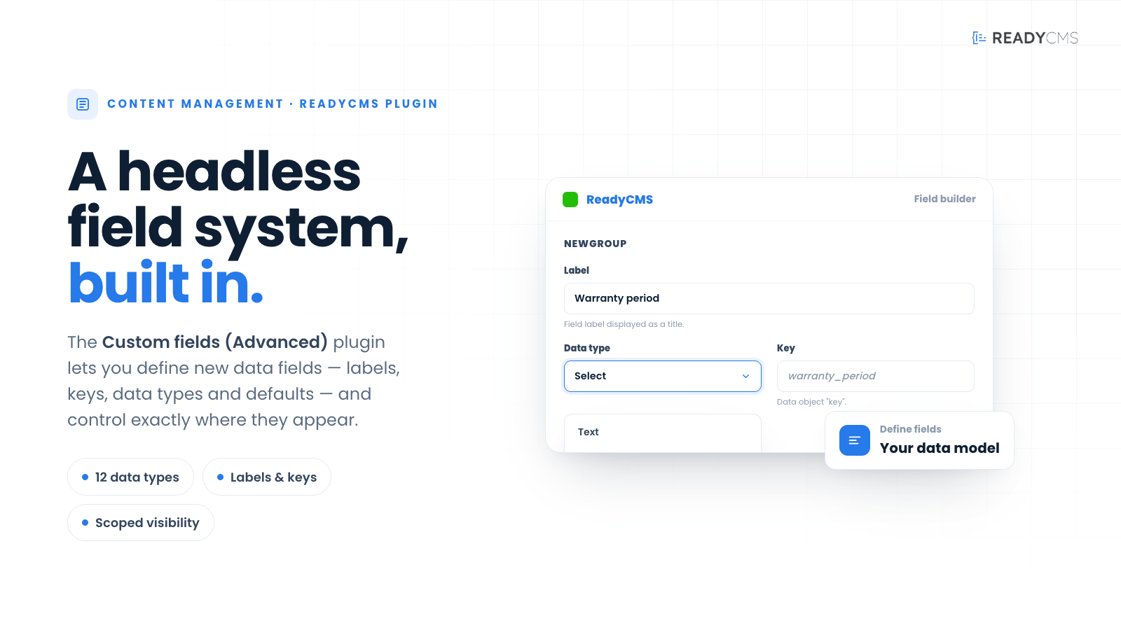 Custom fields (Advanced) - banner