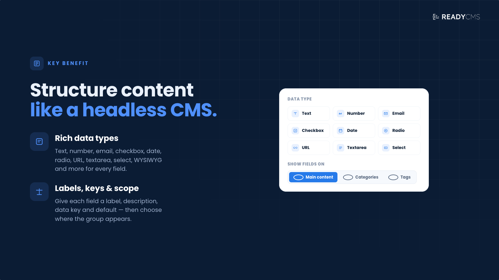 Custom fields (Advanced) - banner