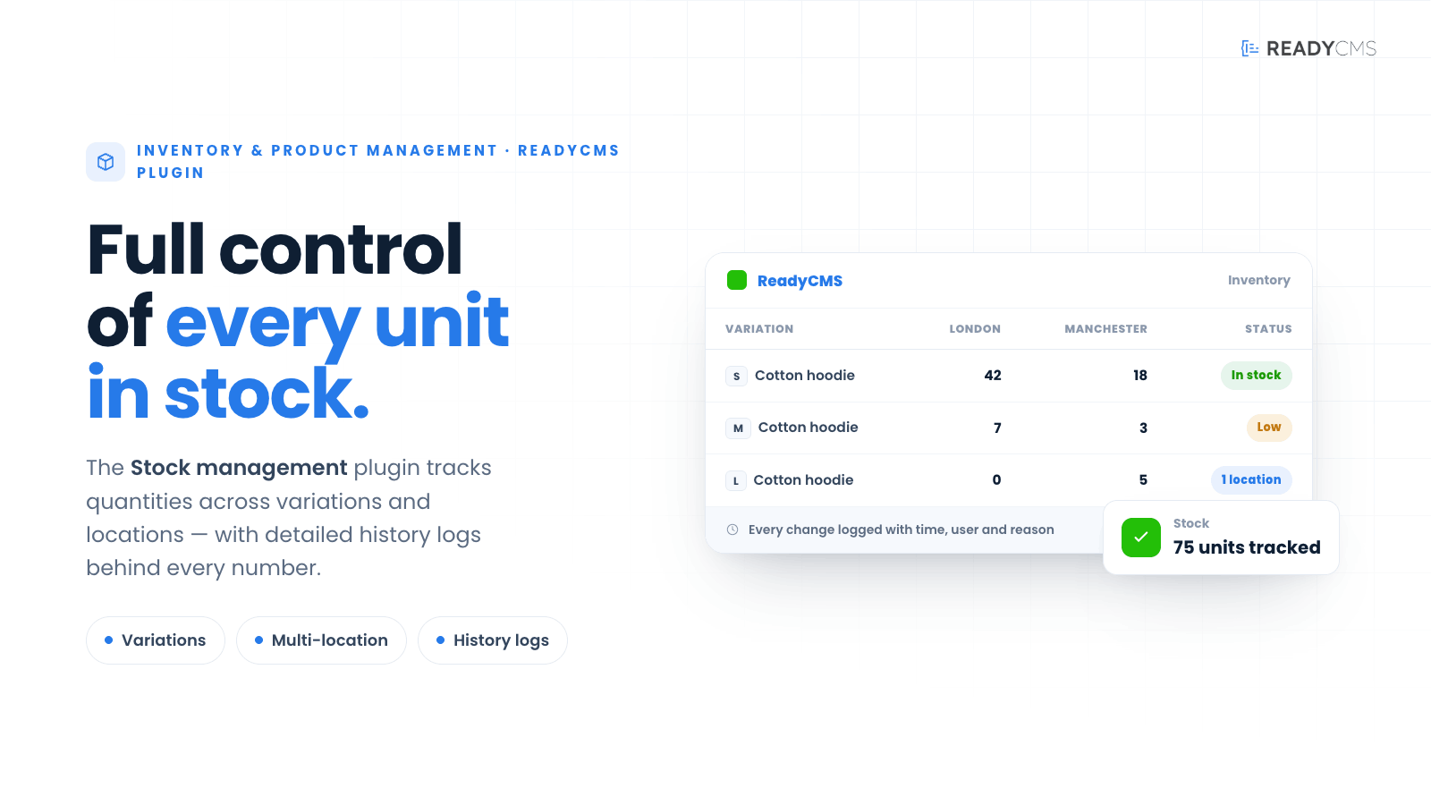 Stock management - banner
