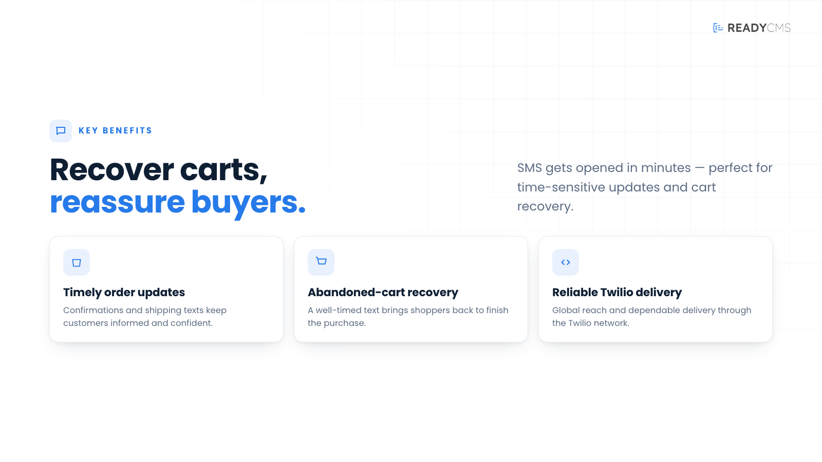 Twilio SMS notifications - banner
