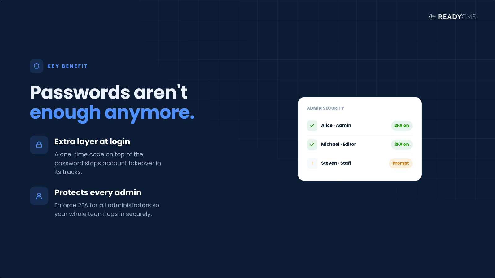Two-factor authentication - banner