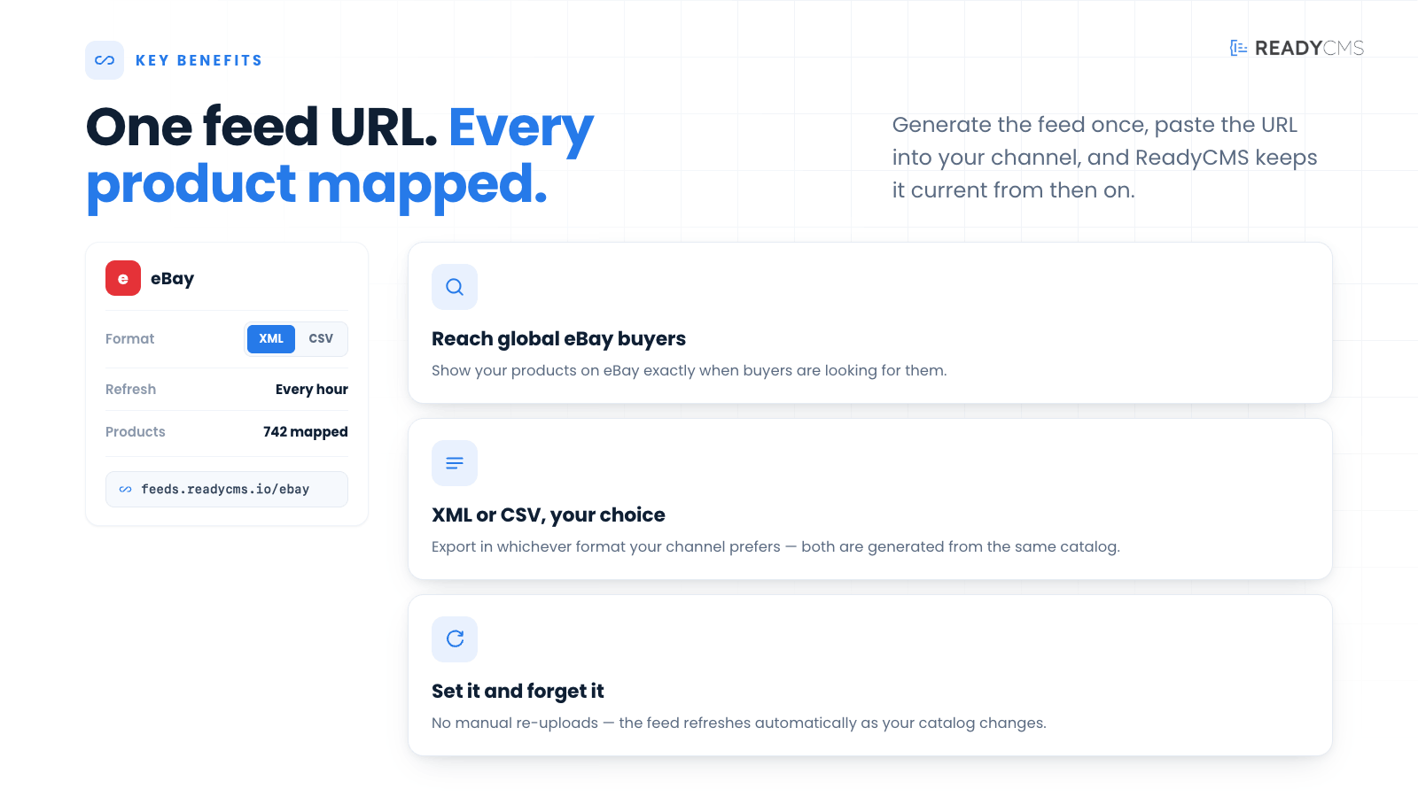 eBay product feed - banner