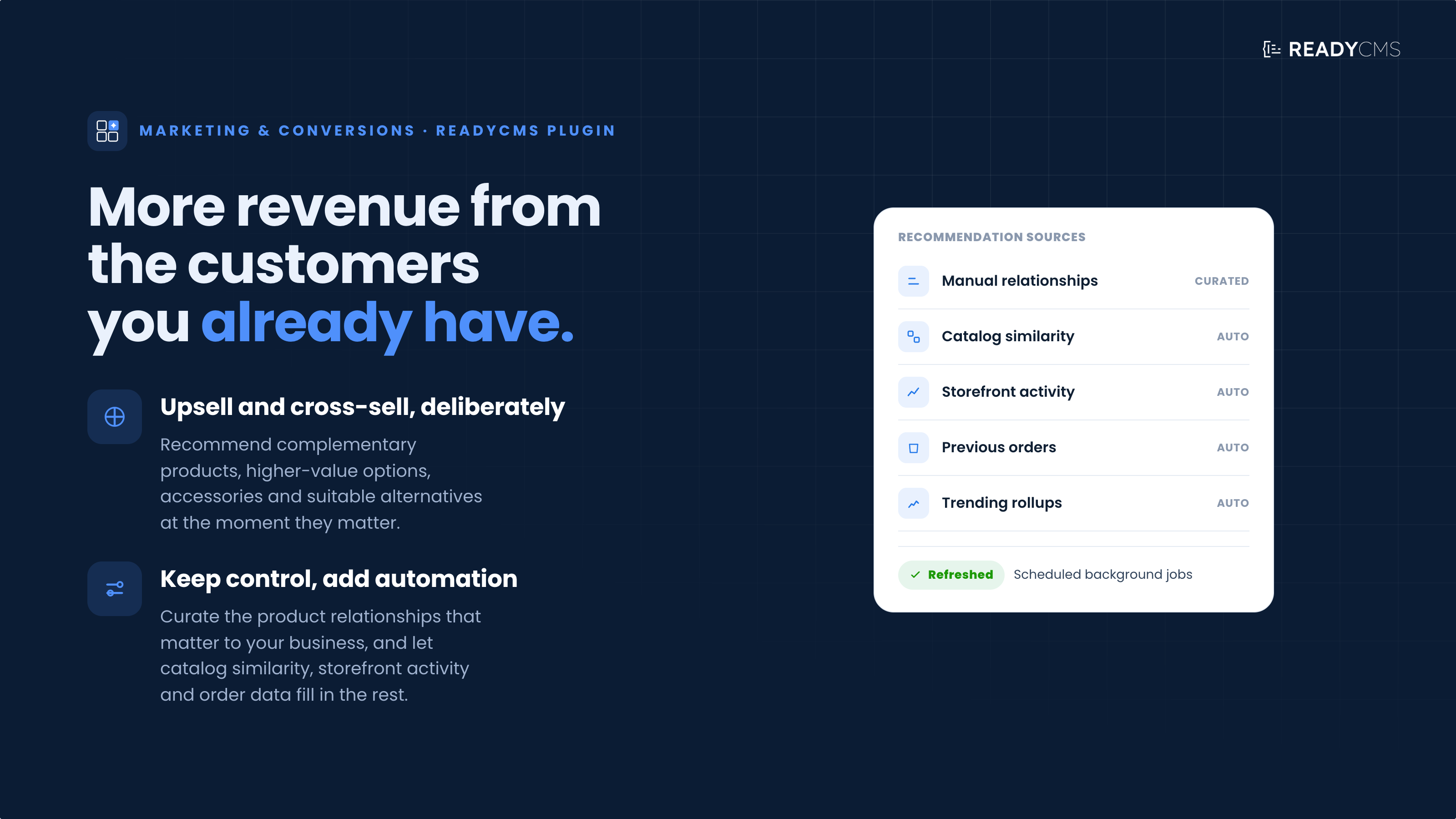 Product recommendations - banner