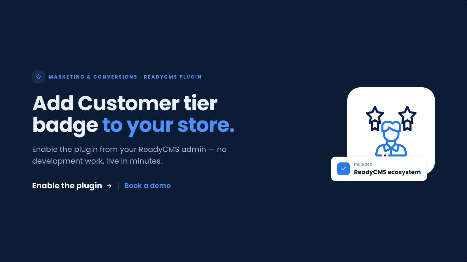 Customer tier badge - banner