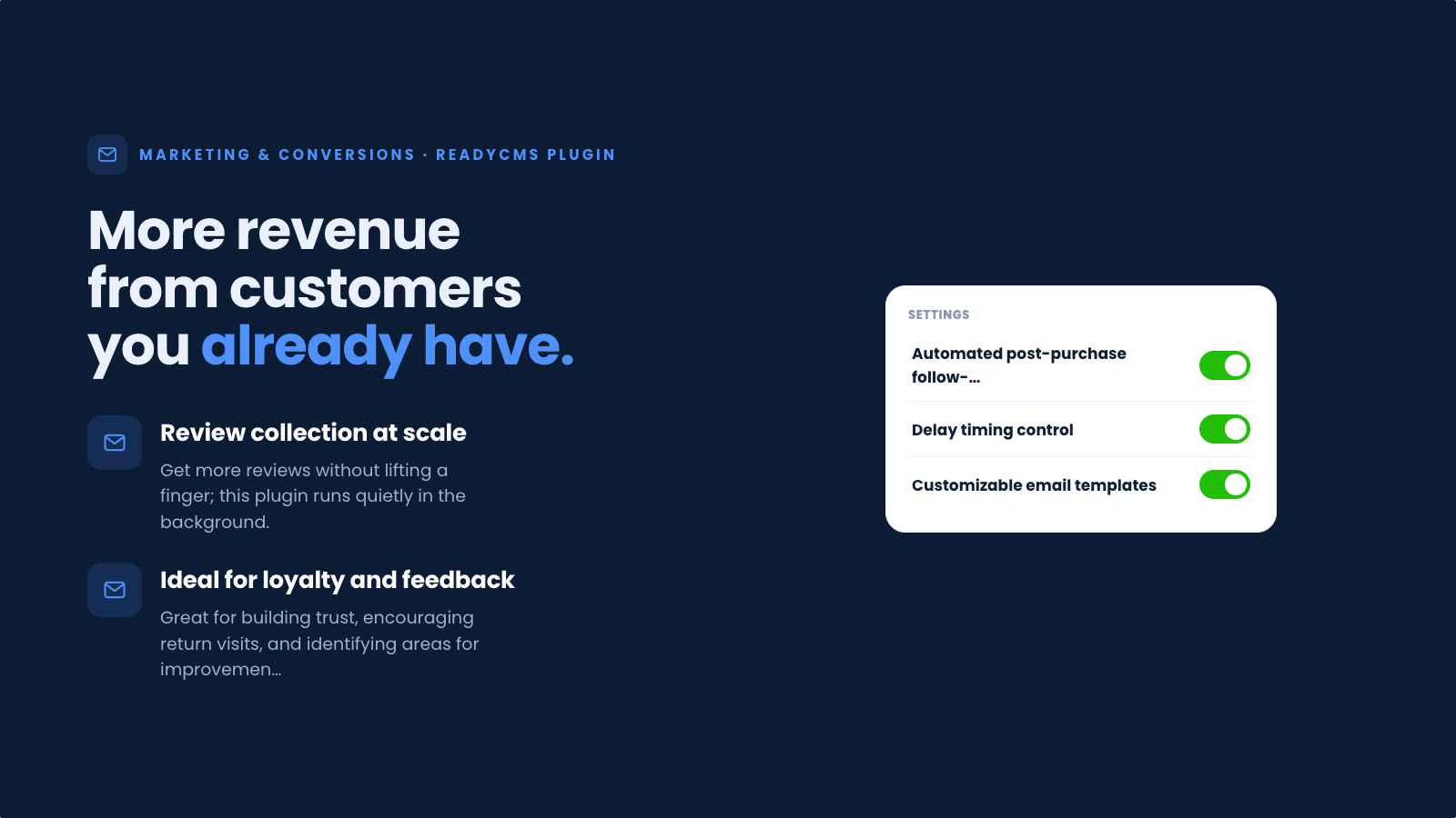 ’Rate us’ email reminder - banner