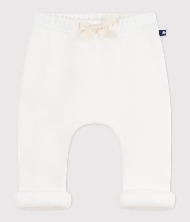Pamučne pantalone za bebe sa elastičnim strukom