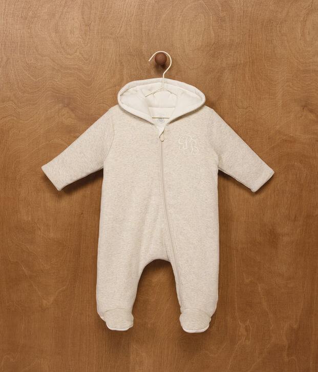 Pamučni topli kombinezon sa kapuljačom za bebe