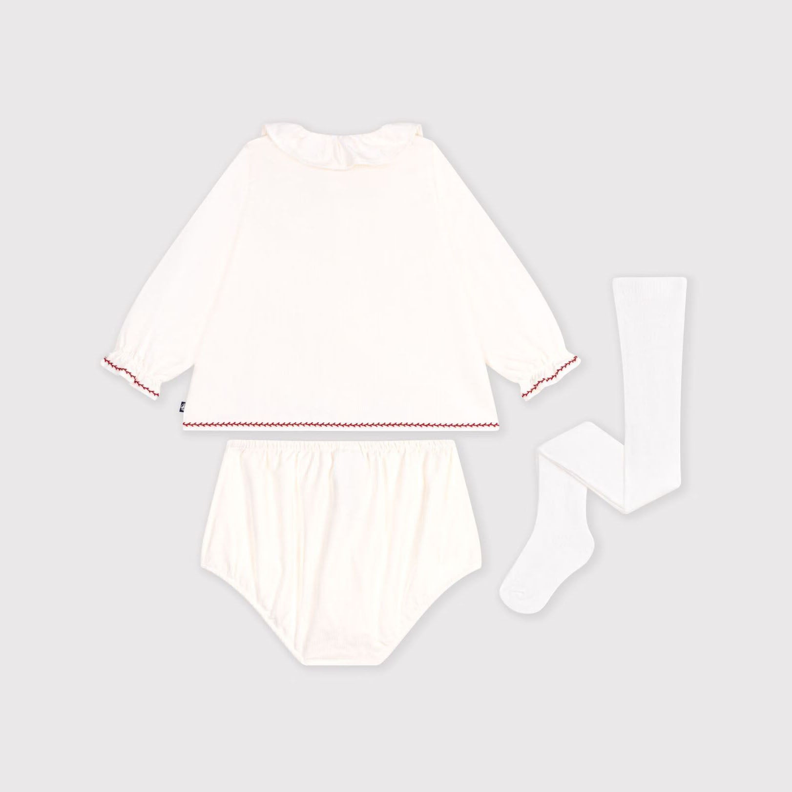 Poklon set za bebe od somota – bluza, gaćice i hulahopke — slika 4