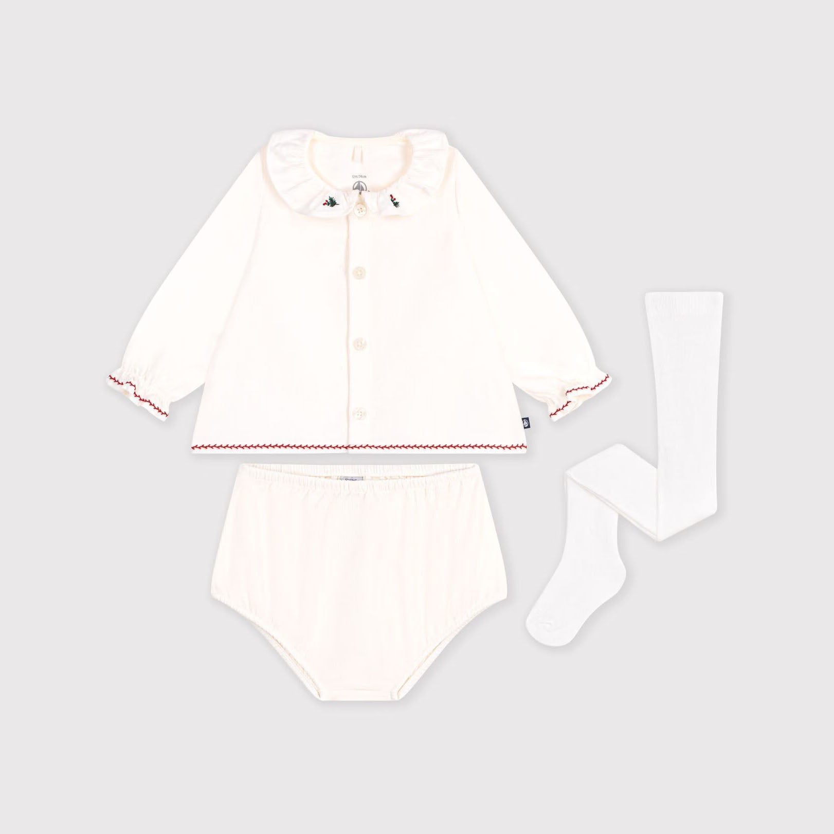 Poklon set za bebe od somota – bluza, gaćice i hulahopke