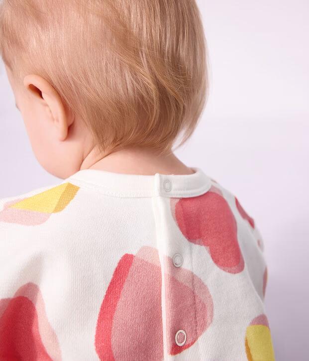 Pamučna mekana dukserica za bebe sa printom srca — slika 2