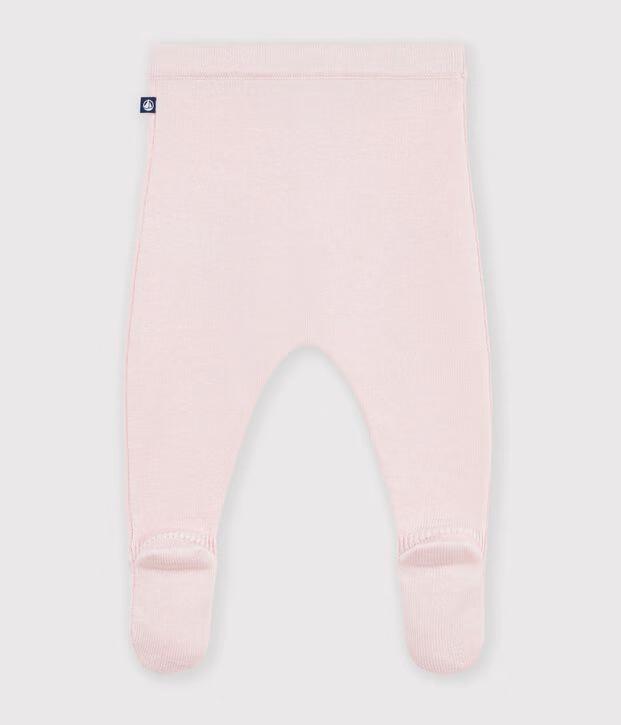 Pletene mekane pantalone za bebe od kombinacije vune i pamuka — slika 2